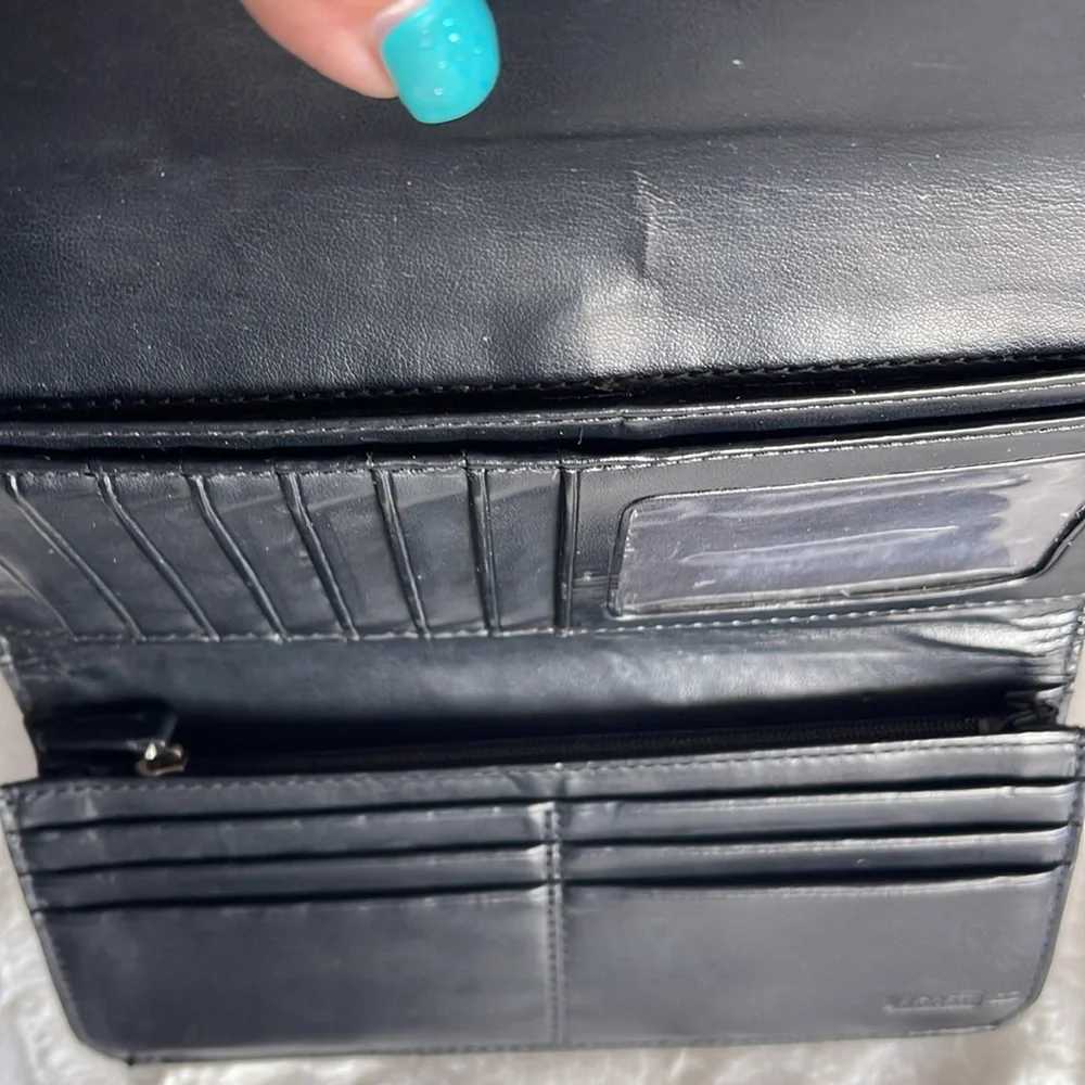 Coach Black and Brown Wallet Y2K Soho EUC - Picture 5 of 6